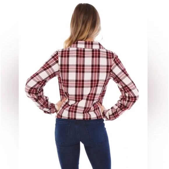 Sanctuary Boyfriend For Life Plaid Shirt NWT - Picture 2 of 9